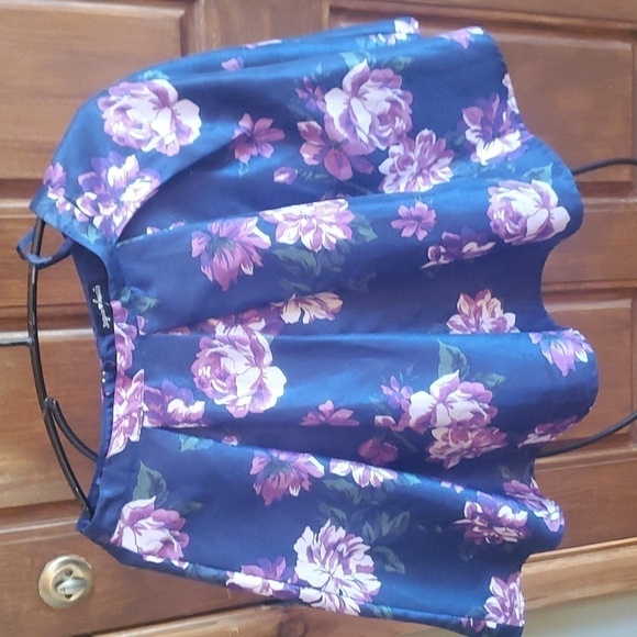 Sequin Hearts Floral Pleated Sz. 5 Skirt - Picture 1 of 11